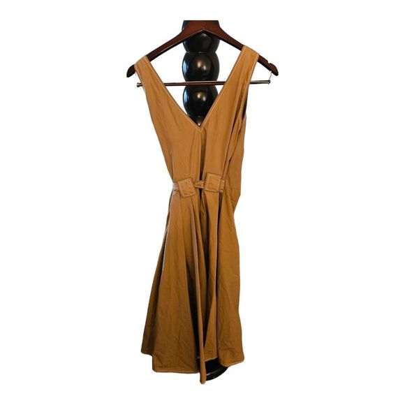 DEREK LAM 10 CROSBY Khaki Wrap Dress - Size 6 NWT - Picture 3 of 9